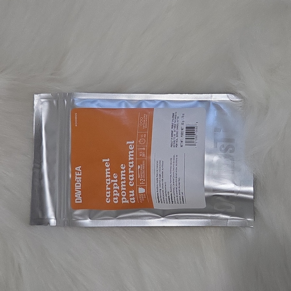 🌞2/$20🌞Sealed Davidstea CARAMEL APPLE Loose Leaf Tea 50g Davids Tea